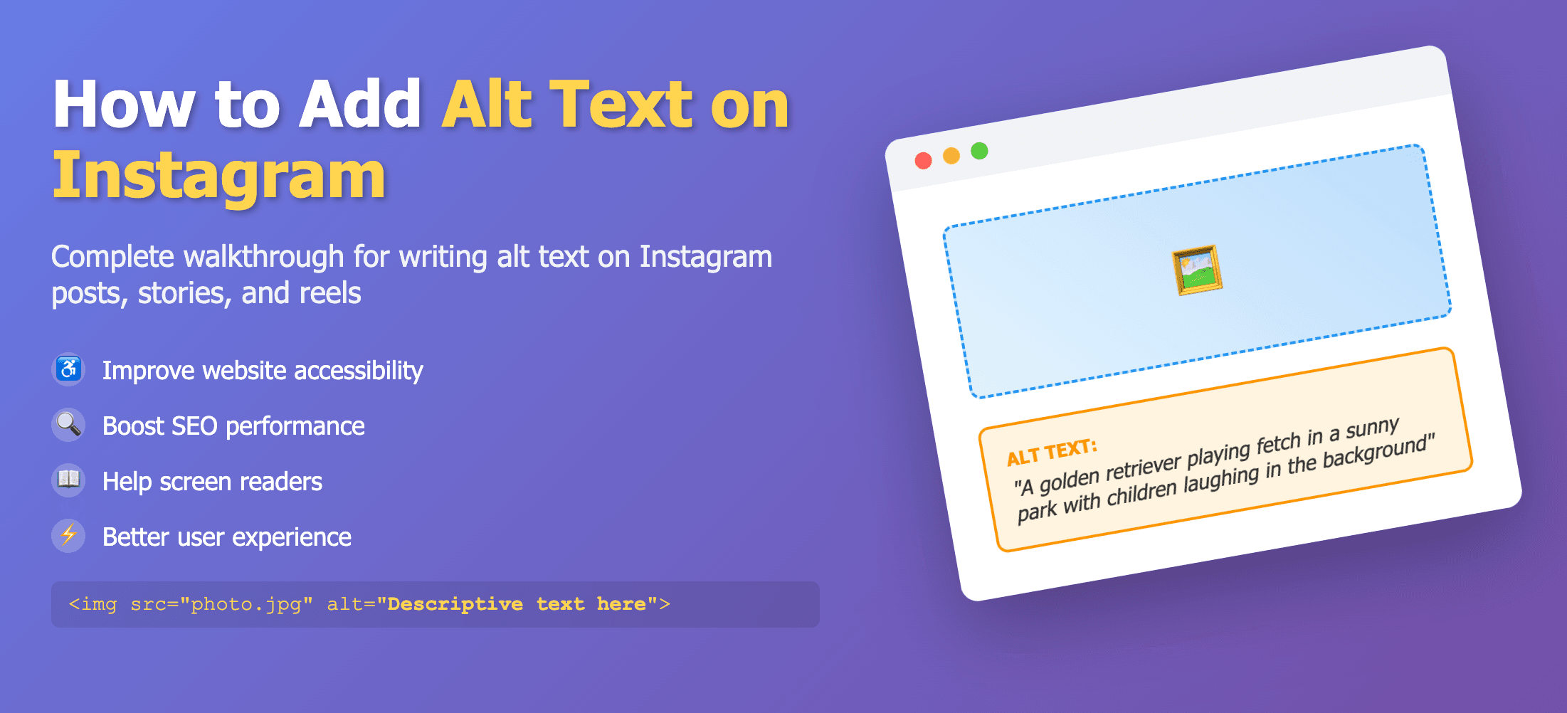 How To Add Alt Text on Instagram