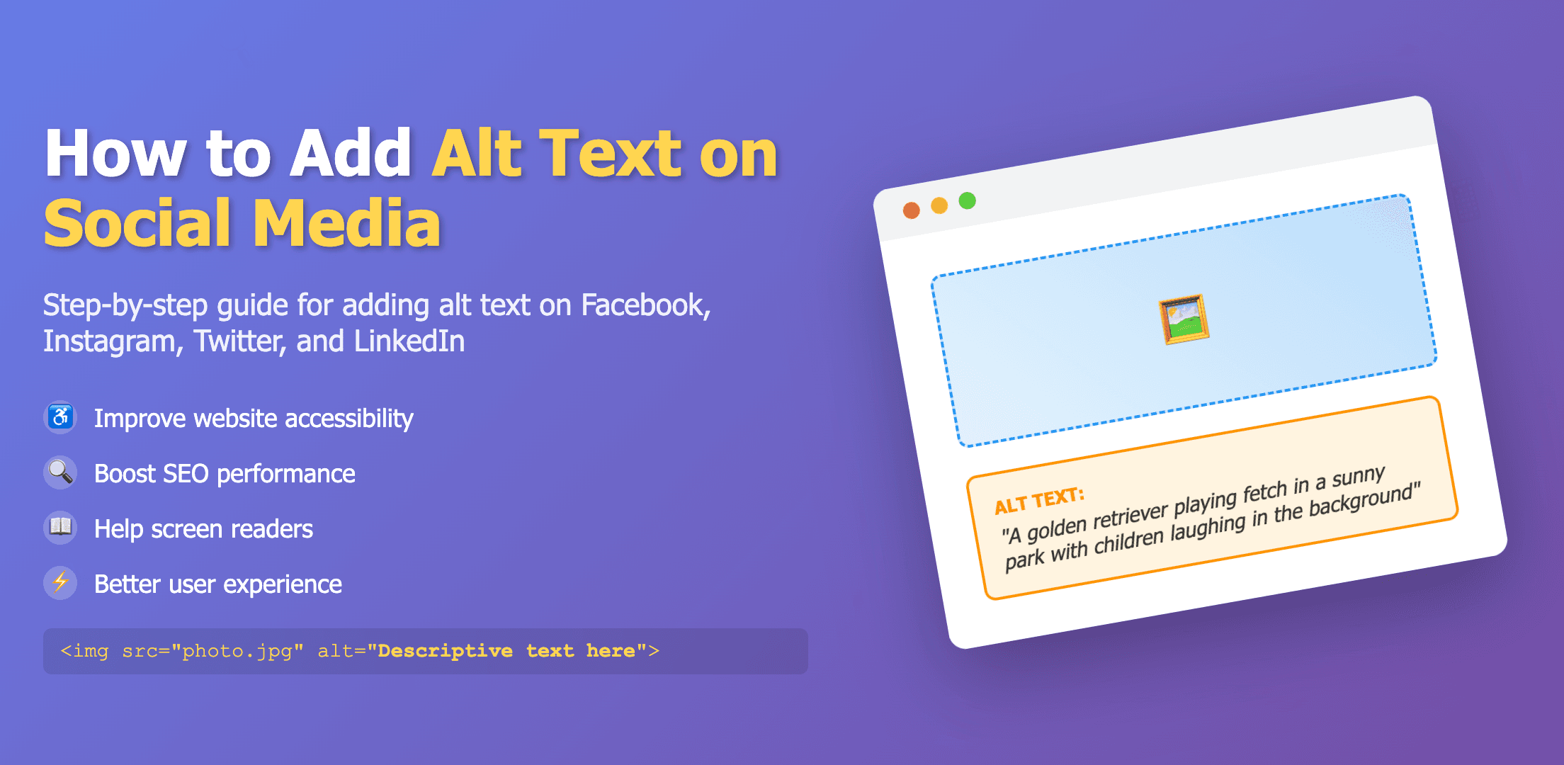 How To Add Alt Text On Social Media
