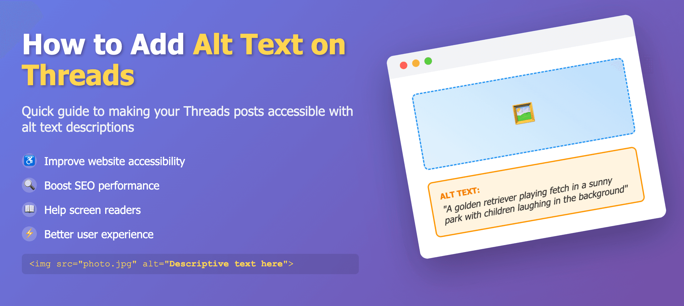 How To Add Alt Text on Threads
