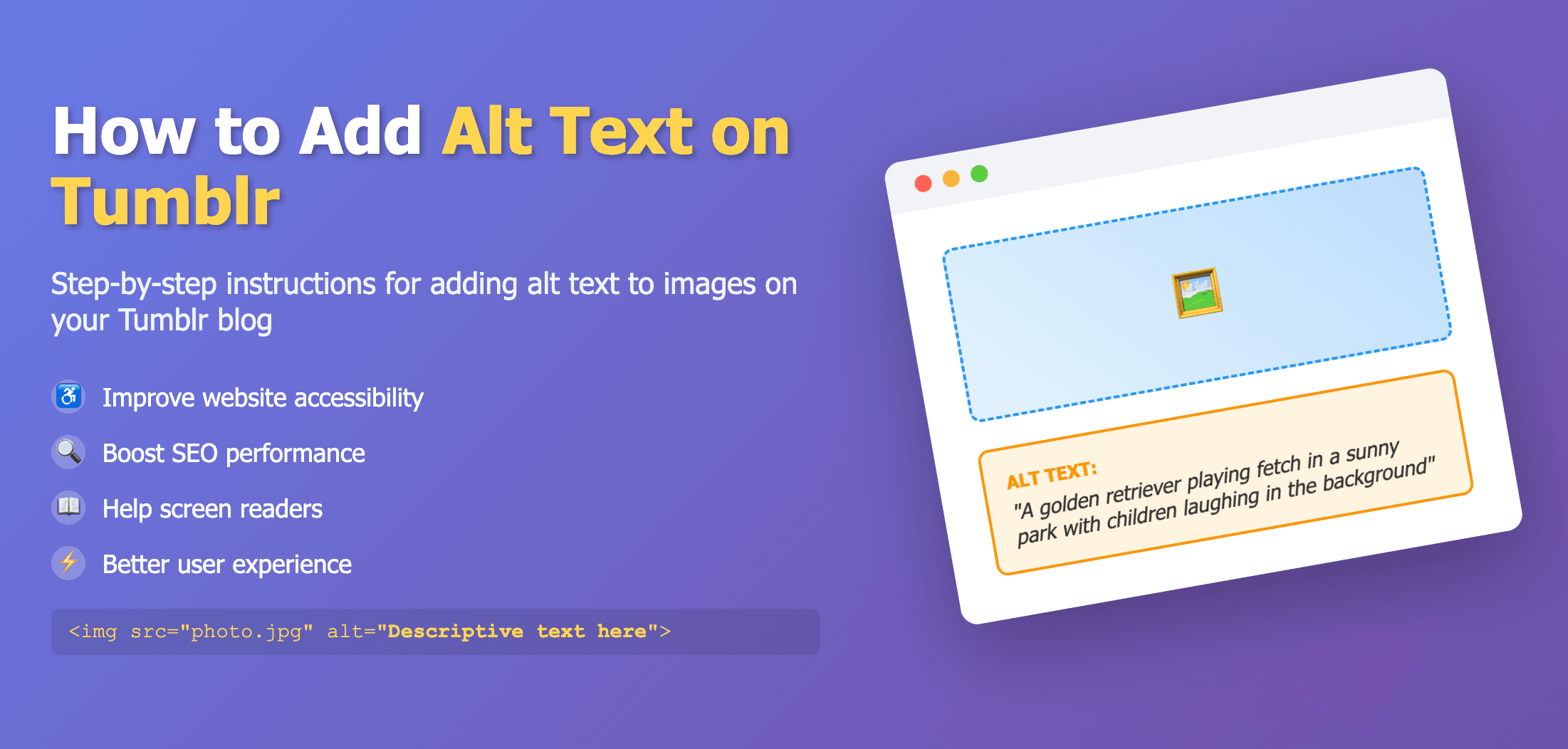 How To Add Alt Text on Tumblr