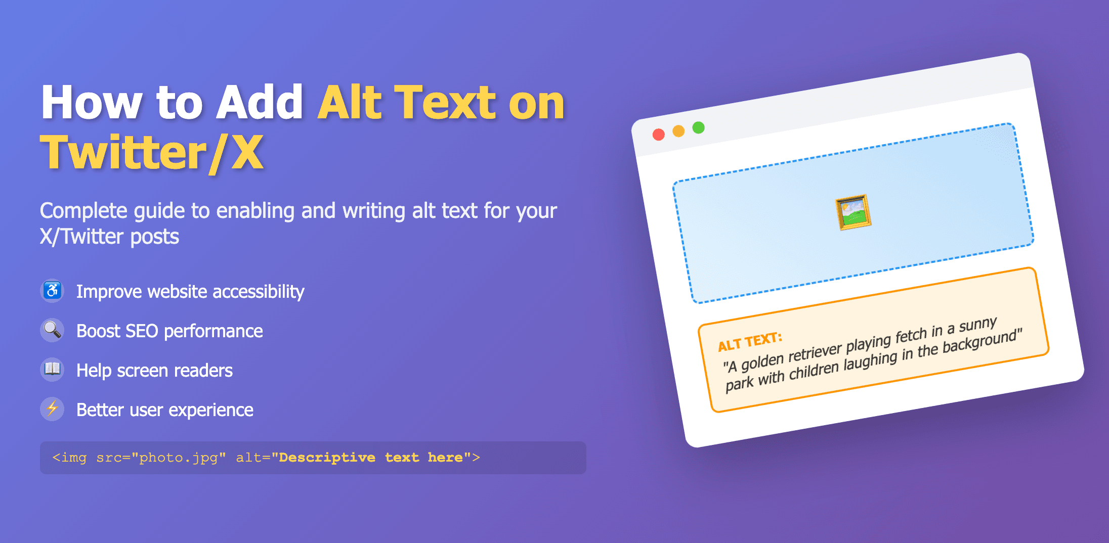 How To Add Alt Text on Twitter/X