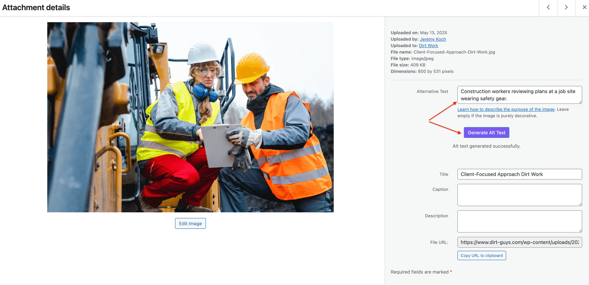 WordPress plugin settings
