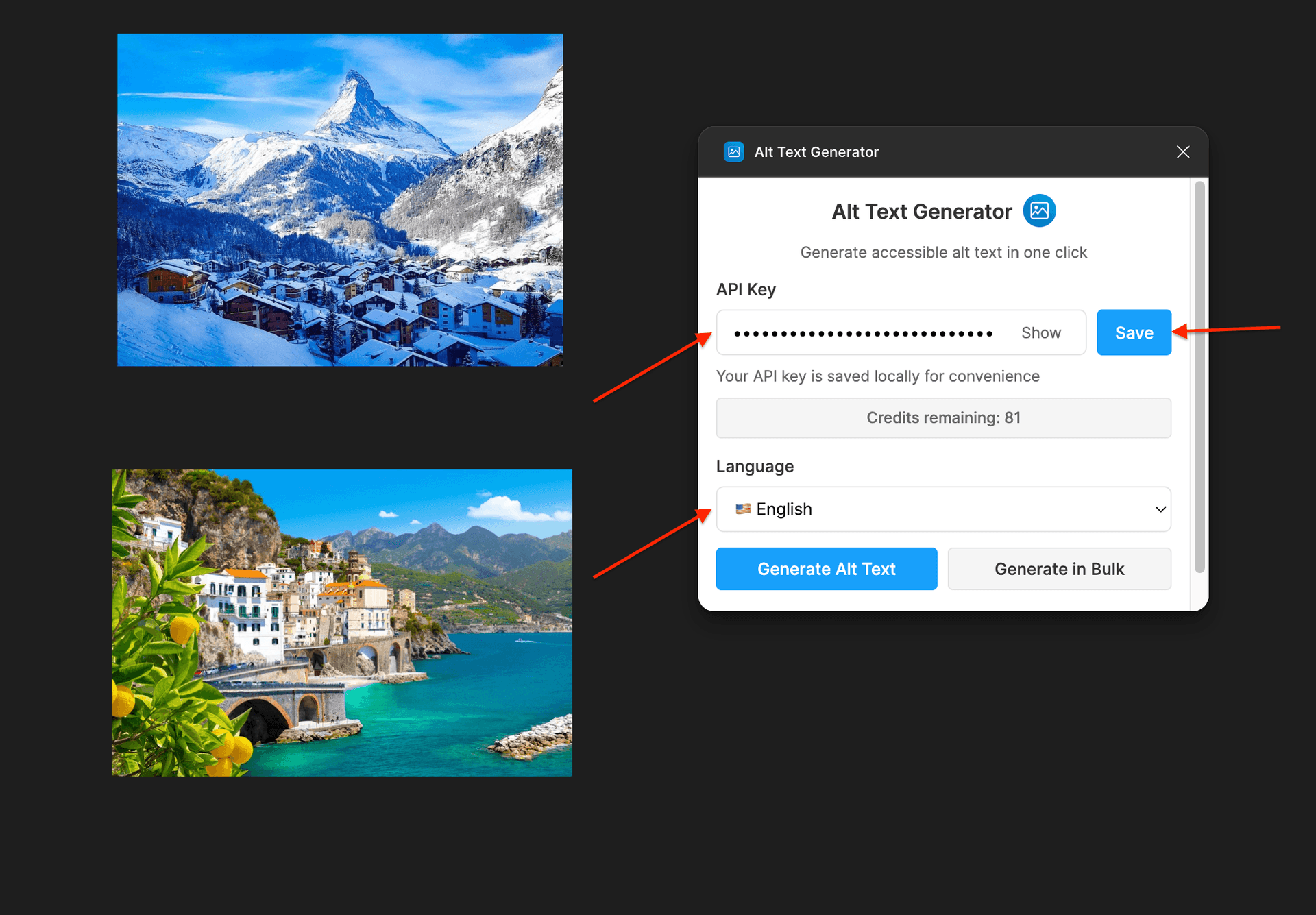 Figma API key configuration step 2
