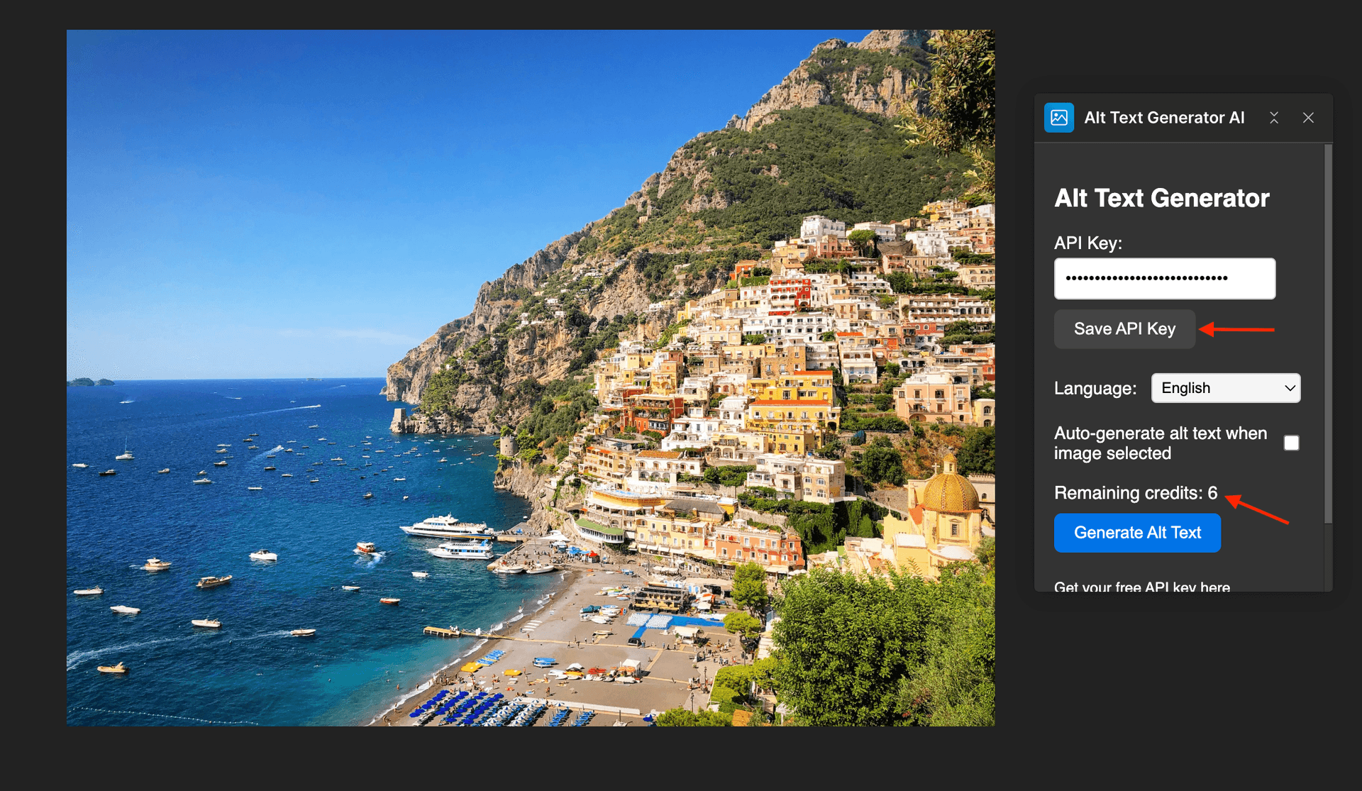 Webflow API key configuration step 3
