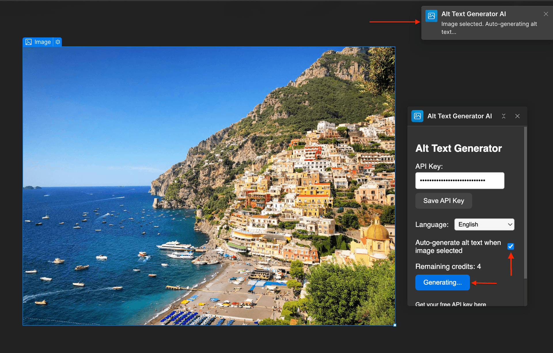 Webflow automatic alt text generation step 4b